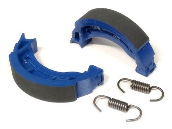 Ganasce freno anteriore 90x18 POLINI FOR RACE per Piaggio CIAO/ PX/ SI/ Bravo/ Superbravo/ Grillo/ Boss per modelli con cerchi a raggi