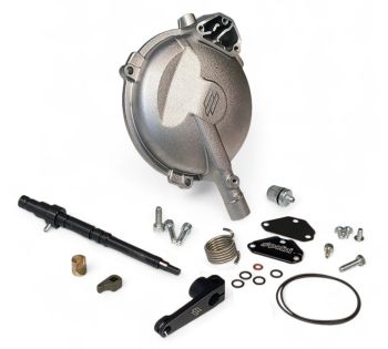 Carter frizione maggiorato completo di leva POLINI per Vespa PX125-200/ P200E/ Rally180-200/ T5/ GTR/ TS/ Sprint/ GL/ VBB/ VNB