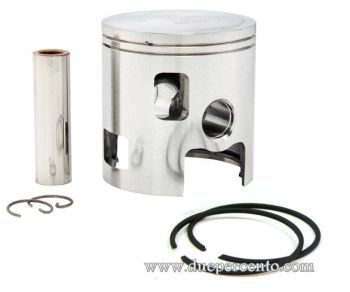 Pistone POLINI per 177cc alluminio, d63mm, 2 segmenti "A", per Vespa PX125-150/ Lusso/ MY/ GTR/ TS/ Sprint Veloce