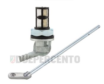 Rubinetto benzina maggiorato SIP "FAST FLOW 2.0" con asta benzina per Vespa 50/ ET3/ PK/ PX125-200/ Sprint/ GL/ 150GS/ 160GS/ Rally