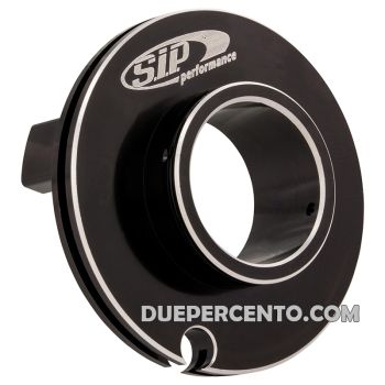 Puleggia corsa corta comando gas SIP Ø50mm, nero anodizzato, CNC, per Vespa PK50-125/ ETS/ Rush/ PX125-200/ P200E/ Lusso/ '98/ MY/ '11/ T5