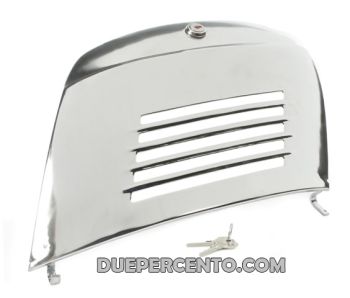 Sportello motore cromato con serratura a chiave per Vespa 50/ 50 Special/ ET3/ Primavera
