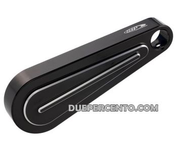 Coperchio mozzo SIP nero, cnc per Vespa 125 V30-33/ VM/ VN/ VNA/ GTR/ Sprint/ TS/ 150GL/ 150GS/ Super/ Rally