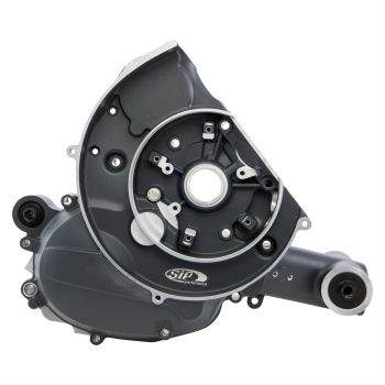 Carter motore SIP EVO "spianati" BLACK EDITION sede cuscinetto da 20mm, collettore da 3 fori per Vespa 50/ 50 Special/ ET3/ Primavera/ PK50-125