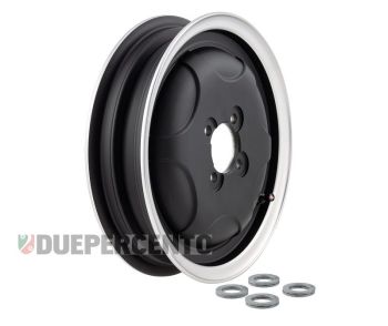 Cerchio chiuso in lega tubeless SIP PERFORMANCE 2.15-10 nero opaco con bordo lucido per Vespa 150 GS VS1-4 - adatto per conversione cerchio 8" a 10"