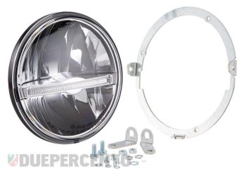 Fanale anteriore a led SIP PERFORMANCE con kit di montaggio per Vespa PX125-200/ P200E/ GTR/ TS/ RALLY