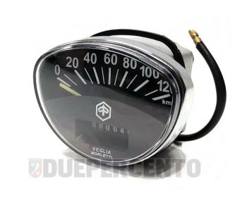 Contachilometri PIAGGIO fondo nero per Vespa SS50/ SS90/ Primavera/ ET3/ Super/ SprintV/ GTR/ TS/ Rally