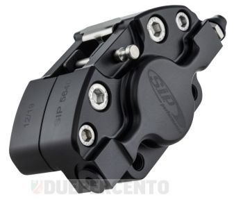 Pinza freno SIP 2 pistoncini Ø 31,5 mm, nero opaco anodizzato, per Vespa PX '98/ MY/ '11 kit GRIMECA