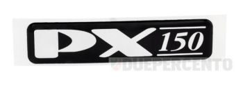 Targhetta "PX150", adesiva, per cofano Vespa PX200 E '98/ Millenium