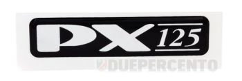 Targhetta "PX125", adesiva, per cofano Vespa PX125 E '98/ Millenium