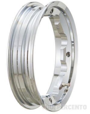 Cerchio in lega tubeless SIP PERFORMANCE 2,10-10 cromato per Lambretta 125-200cc