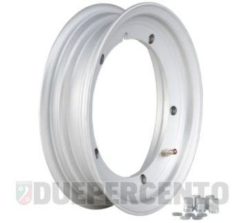 Cerchio in lega tubeless SIP PERFORMANCE 2.50-11 grigio per Vespa 50/ 50 special/ ET3/ PX125-200/ P200E/ Rally 180-200/ T5/ GTR/ TS/ Sprint