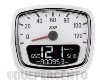 Contachilometri e contagiri SIP 2.0 per Vespa VNA/VNB - 120 (km/h/mph) / 12.000 (Umin/rpm)