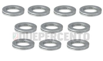 Rondella piatta autobloccante NORD-LOCK, type NLX8, M8 mm, 10 pz, per cerchio tubeless per Vespa 50/ 50 special/ ET3/ PX125-200/ P200E/ Rally 180-200/ T5/ GTR/ TS/ Sprint