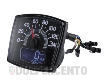Contachilometri e contagiri SIP 2.0 fondo carbon look 14.000rpm per Vespa 50 Special