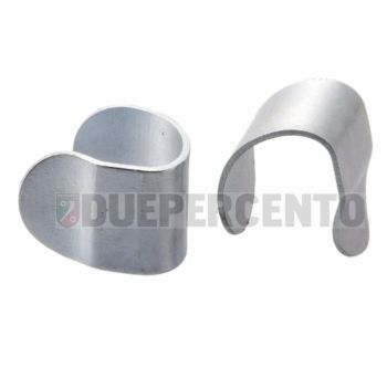 Coppia morsetti blocca profilo bordo scudo in gomma per Vespa 50/ ET3/ PV/ PK/ PX/ GTR/ TS/ Sprint/ Rally