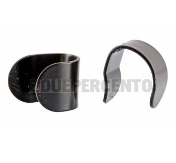 Coppia morsetti blocca profilo bordo scudo in gomma per Vespa 50/ ET3/ PV/ PK/ PX/ GTR/ TS/ Sprint/ Rally