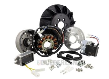 Accensione elettronica SIP PERFORMANCE ROAD by VAPE "Black Edition" 1,66Kg, AC, anticipo fisso, per Vespa PX125-200/ P200E/ Lusso/ Cosa/ 125 GTR/ TS/ 150 Sprint Veloce/ 200 Rally