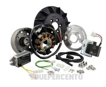Accensione elettronica SIP PERFORMANCE SPORT by VAPE "Black Edition", cono 19, AC, anticipo variabile, 1,39Kg, per Vespa 50/ 50 Special/ ET3/ Primavera/ PK50-125