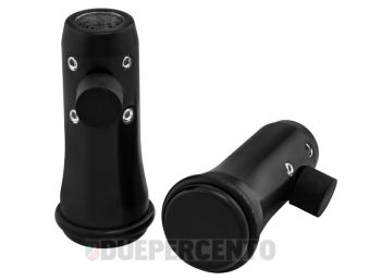 Piedini cavalletto in alluminio Ø 20 mm KR AUTOMATION, neri per Vespa 50/ 50 Special/ ET3/ Primavera/ Rally180-200/ GS160/ SS180