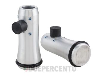 Piedini cavalletto in alluminio Ø 20 mm KR AUTOMATION, argento per Vespa 50/ 50 Special/ ET3/ Primavera/ Rally180-200/ GS160/ SS180