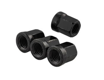 Kit 4 dadi M8x1,25 mm, aperti, chiave da 11mm, nero per cerchio tubeless SIP Lambretta