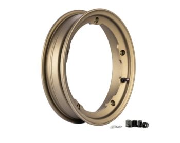 Cerchio in lega tubeless SIP PERFORMANCE MY 2.10-10 bronzo opaco per Vespa 50/ 50 special/ ET3/ PX125-200/ P200E/ Rally 180-200/ T5/ GTR/ TS/ Sprint