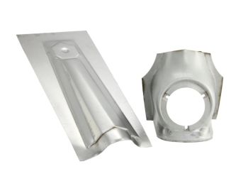 Nasello in lamiera stemma esagonale per Vespa 125 GTR/TS/150 Sprint/V/Rally