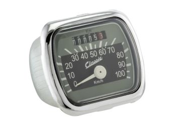 Contachilometri SIP scala 100km/h fondo verde/nero per Vespa 125 V30-33/​VM/​VN/​ACMA/​150 VL