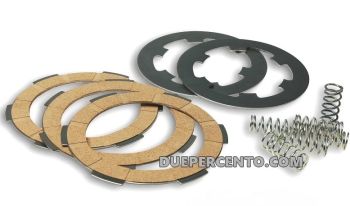 Dischi frizione MALOSSI per frizione 6 molle, 3 dischi sughero, 2 infradischi, 6 molle per Vespa PK50/ S/ SS/ XL/ XL2/ FL/ HP/ N/ Rush/Ape