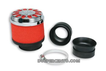 Filtro aria RED FILTER MALOSSI E13 Ø 32/38 dritto per carburatori PHVA/B - PHBN - PHBG - PHBL
