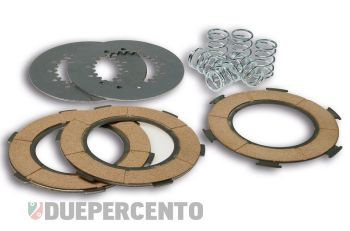 Dischi frizione MALOSSI Sport per frizione 6 molle, 3 dischi sughero, 2 infradischi, 6 molle rinforzate per Vespa PX125-150/ GTR/ TS/ Sprint/ GL/ VNB/ VBA/ LML125-150