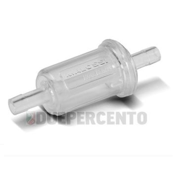 Filtro tubo benzina MALOSSI trasparente in plastica - tubo Ø 6mm