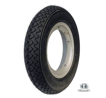 Ruota completa Unidirezionale MICHELIN S83, 3.00-10, con cerchio tubeless SIP 2.10-10, grigio per Vespa Smallframe