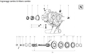 Vite tappo olio motore M8x8mm testa esagonale PIAGGIO con scritta "Olio" per Vespa