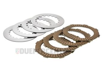 Dischi frizione SIP PERFORMANCE RACE CR80 per frizioni 8 molle, 4 dischi sughero, 4 infradischi per Vespa PX125-200/ GTR/ TS P200E/ Cosa200/ Rally180-200/ T5