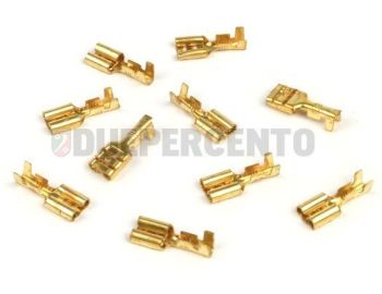 Capocorda faston femmina 6.3mm per cavo Ø=1.0-1.5mm² - 10 pz