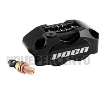Pinza freno radiale VOCA RACING, 4 pistoncini, nera, interasse fori 82mm