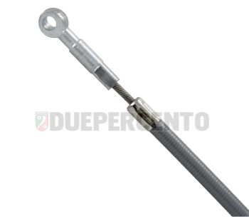 Kit cavo freno posteriore Ø 3 X L=950 mm con occhiello acciaio inossidabile con guaina per Vespa 50/ 50 Special/ ET3/ Primavera/ PK/ PX125-200/ PE/ T5