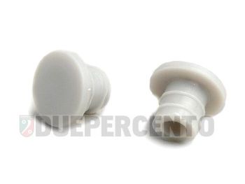 Tappi di chiusura fori portaruota di scorta, 2 pezzi per Vespa 50/ 50 Special/ ET3/ Primavera/ VNA-Super/ 150 VBA-Super