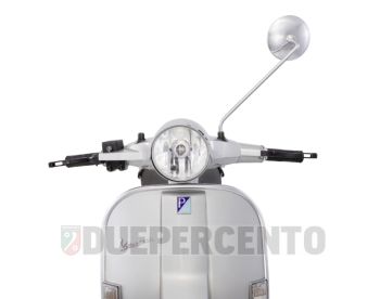 Specchietto retrovisore sinistro PIAGGIO L=110mm, calotta Ø 110 mm per Vespa PX125-200E Lusso/'98/MY/'11