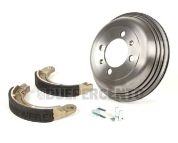 Tamburo freno posteriore BGM PRO + ganasce per Vespa 125 V1-15/ V30-33/ VU/ VM/ VN/ VNA/ Hoffmann/ VNB/ ACMA/ 150 VL/ VB/ VBA/ VBB