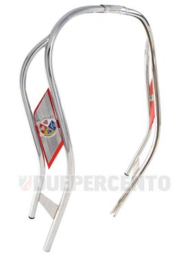Profilo scudo CUPPINI a doppio tubo color cromo per Vespa 125 GT/GTR/Super/TS/150 Sprint/V/Super/180-200 Rally