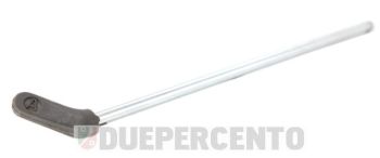 Asta rubinetto benzina PIAGGIO, L=165mm pomello in plastica per Vespa PK50-125/ S/ SS/ XL/ Rush/ ETS/ 200 Rally/ PX125-200/ PE/ Lusso/ T5