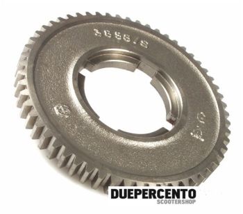 Ingranaggio 1a marcia z 57 LML per crociera piatta, per Vespa PX125-200 E Lusso 2°/ '98/ MY/ '11/ T5