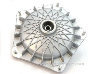 Tamburo GRIMECA freno a disco NT, anteriore, Ø 16 mm, modello grigio con raggi grigi per Vespa P80-150X/P200E 1°/PX80-150E 1°