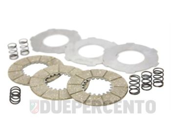 Dischi frizione SURFLEX per frizioni 6 molle, 3 dischi sughero, 3 infradisco, 6 molle per Vespa 125 VM1-2T/ VU1T/ VN1T/ Ape B AB1-4T