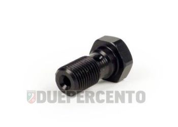 Vite cava SPIEGLER per tubo freni M10 x 1.00 alluminio, nero anodizzato
