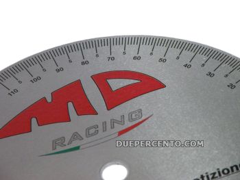 Disco graduato MD RACING Ø 225mm per controllo fase Vespa/ Lambretta/ Ape