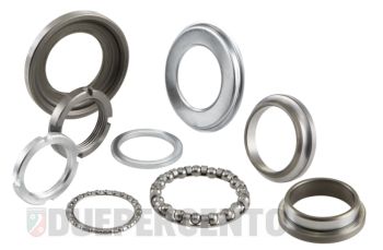 Kit cuscinetti di sterzo inferiore e superiore SIP 9 pezzi per Vespa 50/ ET3/ PK/ PX125-200/ P200E/ Rally180-200/ T5/ GTR/ TS/ 125 VM/ VN/ VNA/ 160 GS/ 180 SS